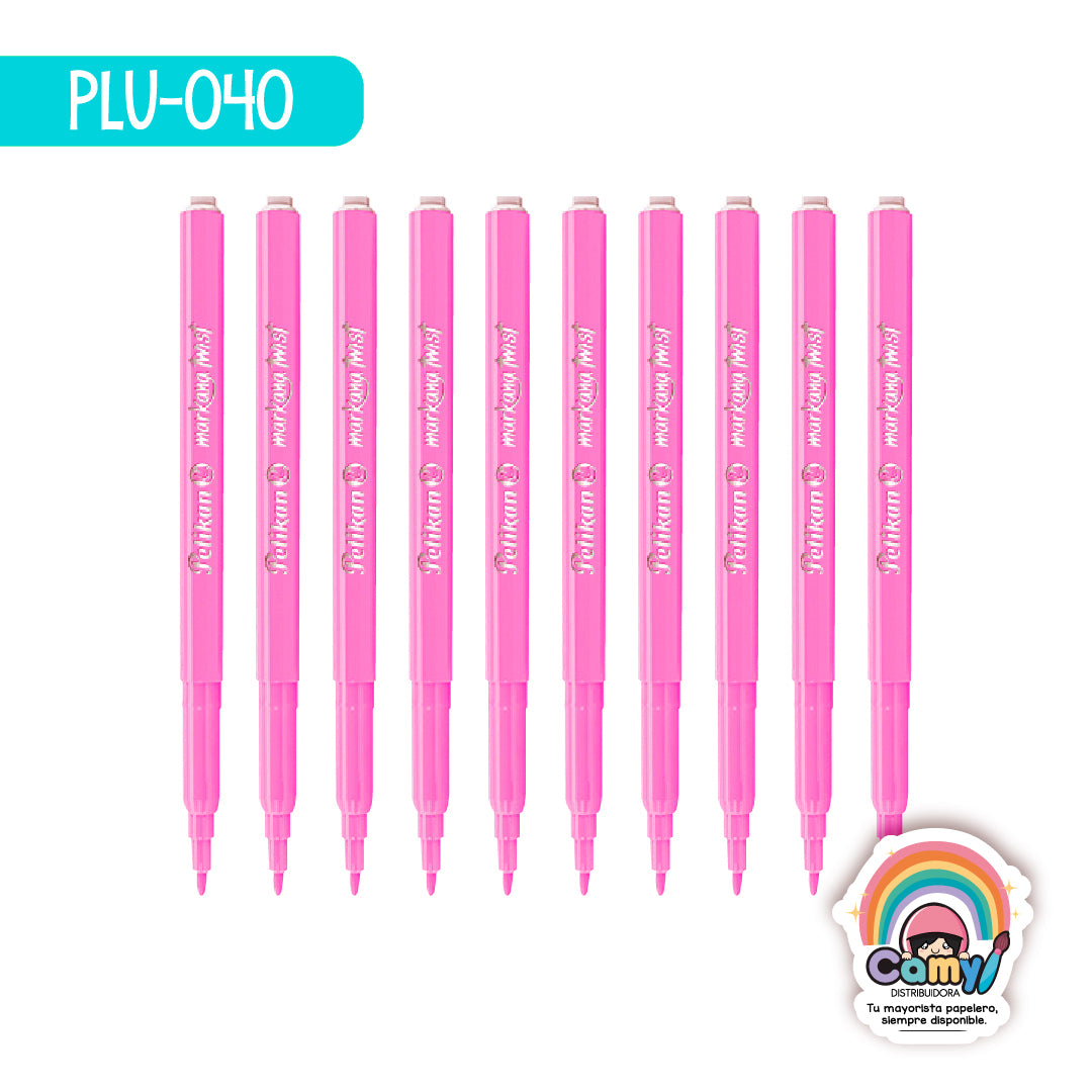 PLU-040 ROLLO DE MARKANA TWIST MAGENTA C/10 PELIKAN