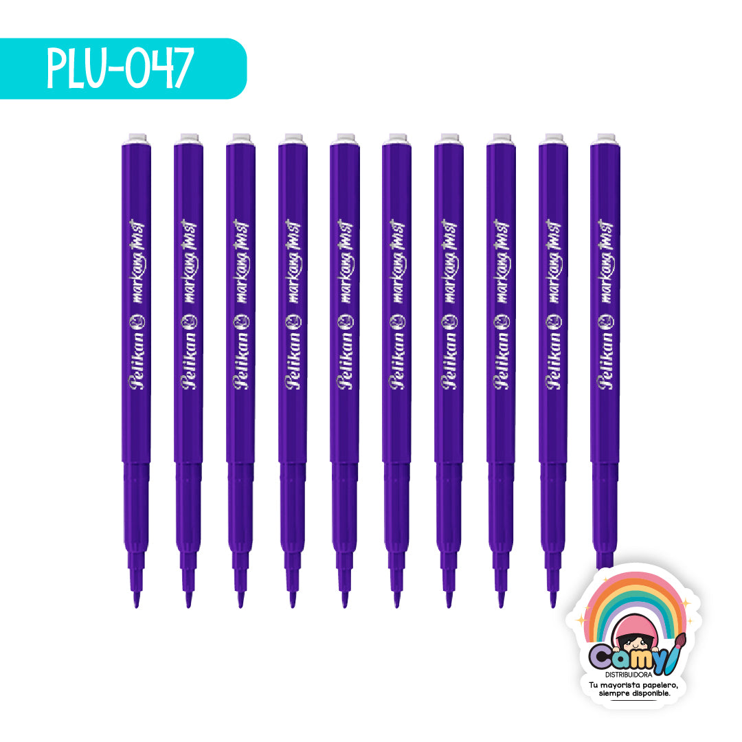PLU-047 ROLLO DE MARKANA TWIST VIOLETA C/10 PELIKAN