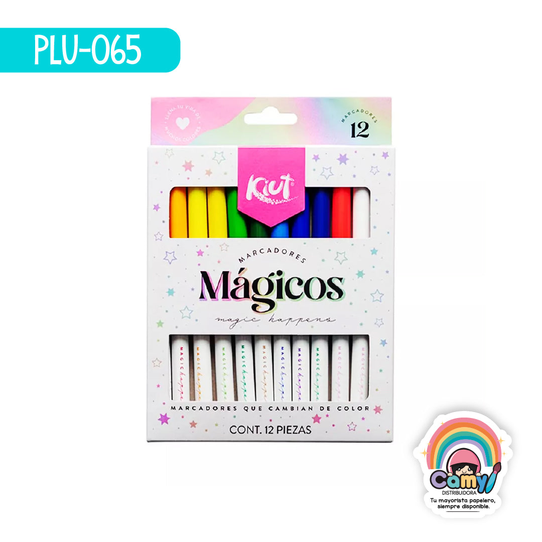PLU-065 MARCADOR DELG MAGICOS KIUT C/12