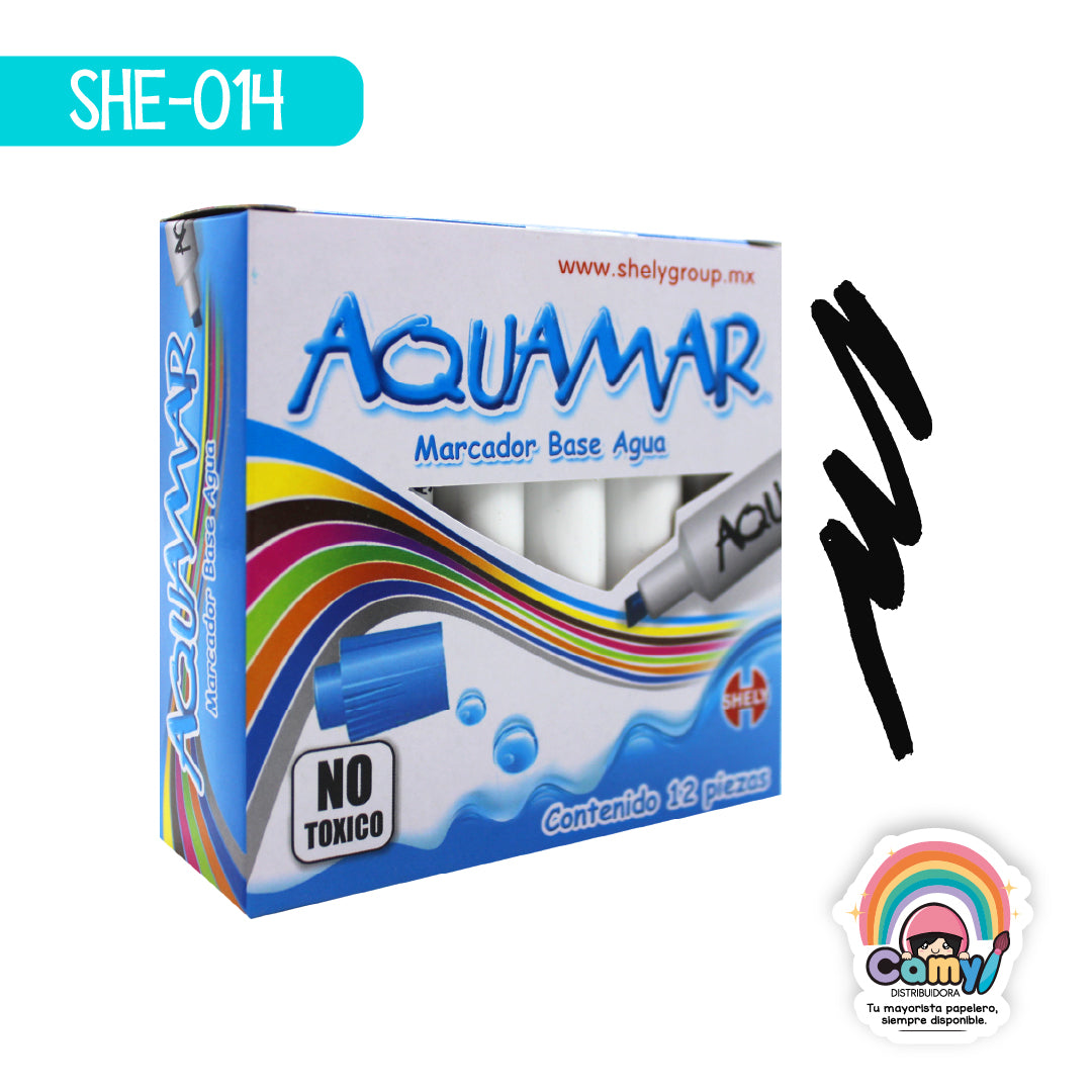 SHE-014 ACUAMAR SHELY MARCADOR NEGRO C/12
