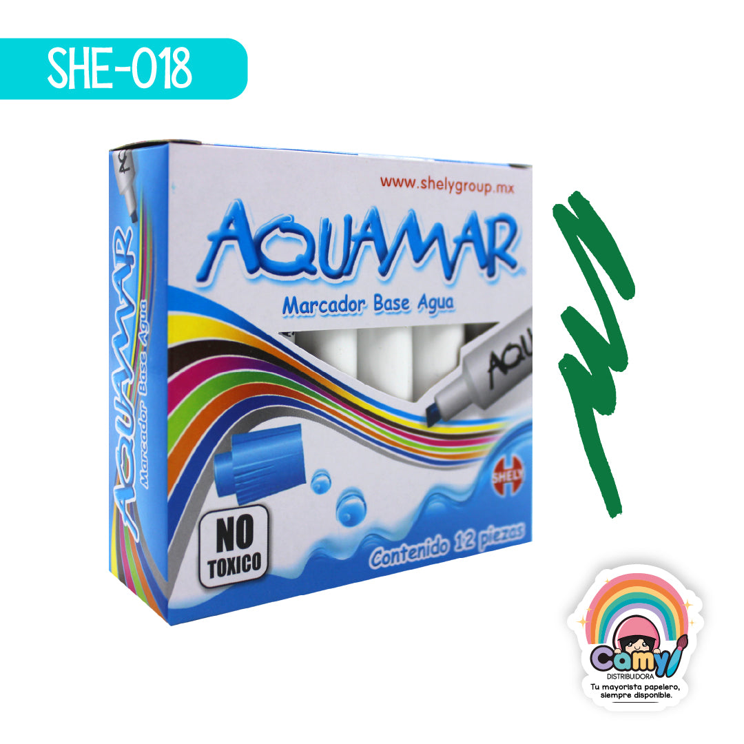 SHE-018 ACUAMAR SHELY MARCADOR VERDE C/12
