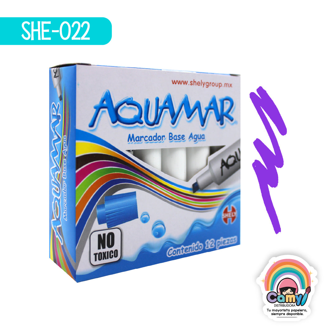 SHE-022 ACUAMAR SHELY MARCADOR MORADO C/12