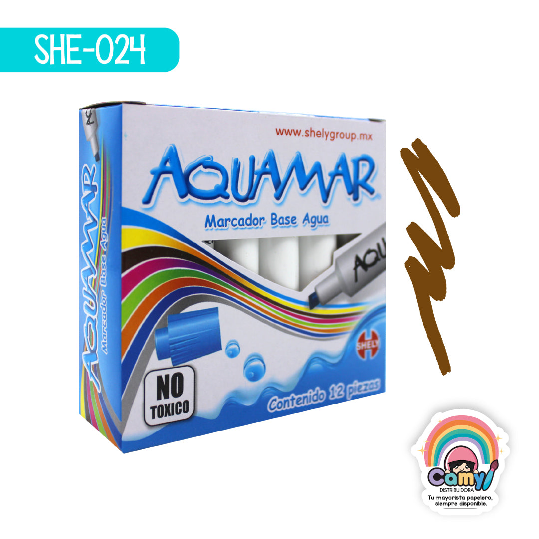 SHE-024 ACUAMAR SHELY MARCADOR CAFE C/12