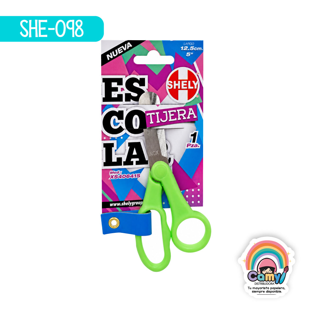 SHE-098 TIJERA ESCOLAR SHELY PUNTA ROMA XS40641S