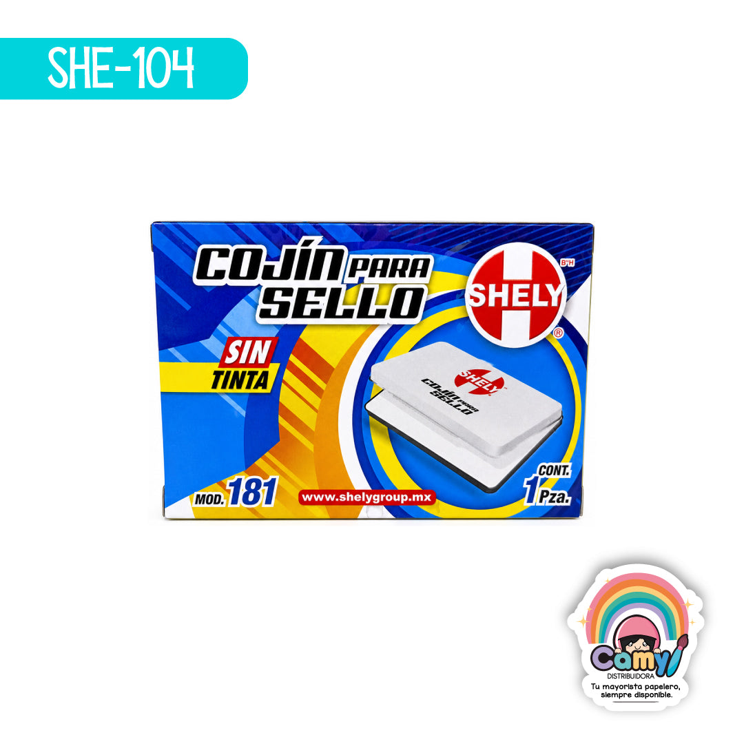 SHE-104 COJIN PARA SELLO SHELY CHICO SIN TINTA 181