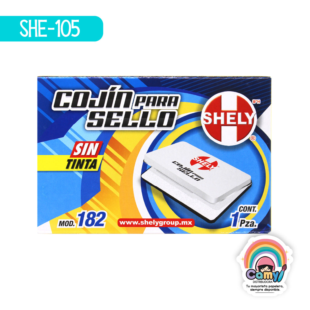 SHE-105 COJIN PARA SELLO SHELY GRANDE SIN TINTA 182