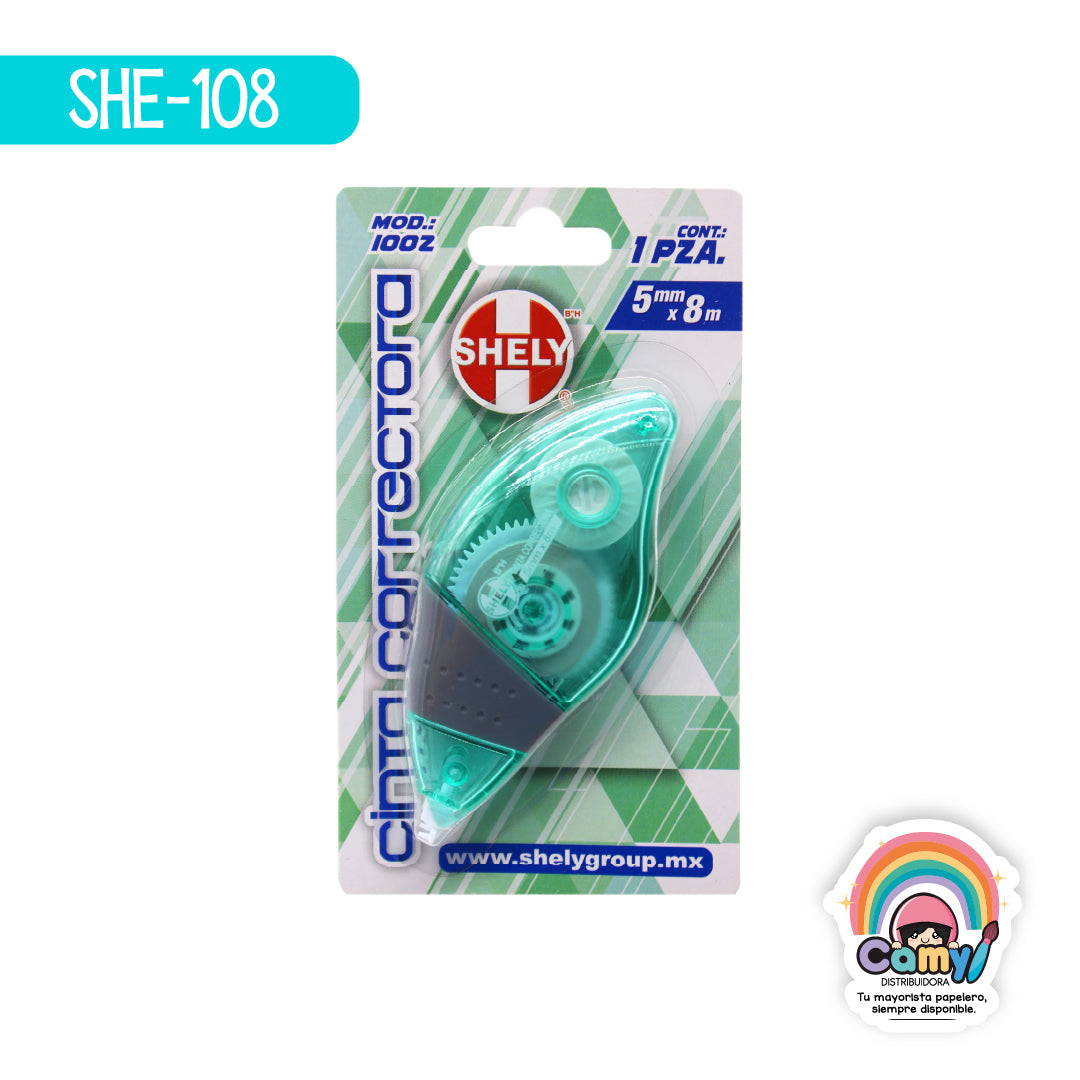 SHE-108 CINTA CORRECTORA SHELY I002 5MM X 8M