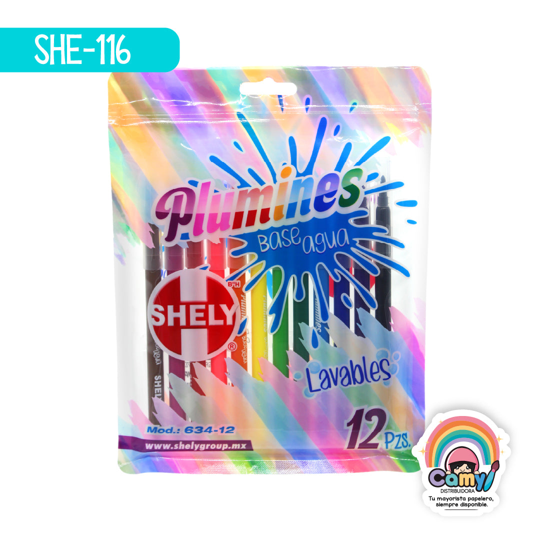 SHE-116 PLUMINES SHELY BASE AGUA  C/12