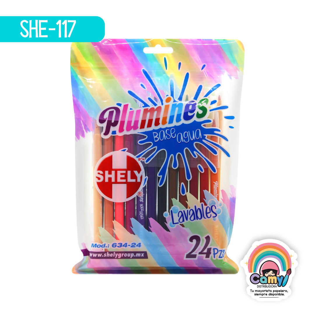 SHE-117 PLUMINES SHELY BASE AGUA C/24