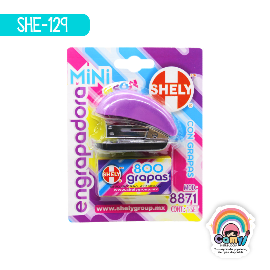SHE-129 ENGRAPADORA MINI SHELY NEON C/800 GRAPAS 8871