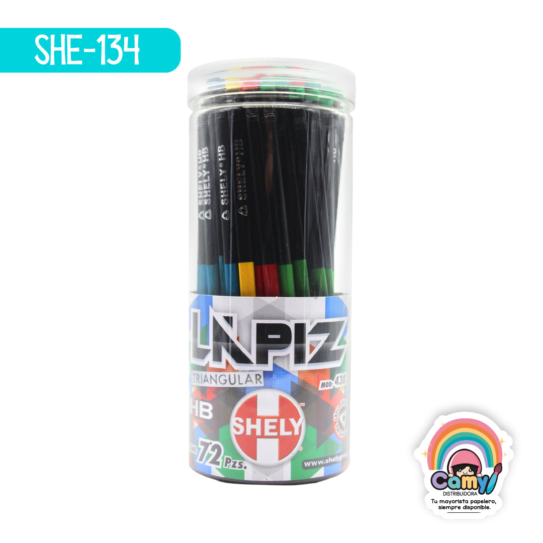 SHE-134 LAPIZ TRIANGULAR SHELY  BOTE C/72 43821