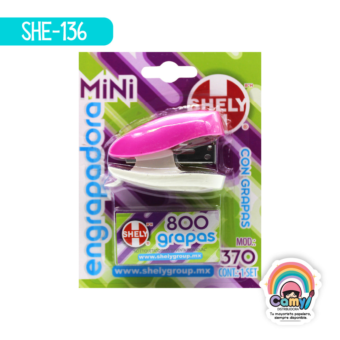 SHE-136 ENGRAPADORA MINI SHELY C/800 GRAPAS 370