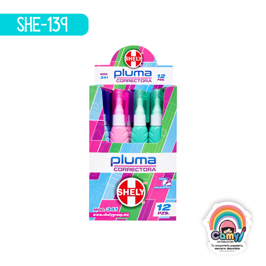 SHE-139 PLUMA CORRECTORA SHELY 3ML. 341