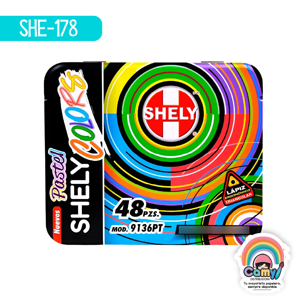 SHE-178 LPZ COLORES SHELY COLORS PASTEL C/48 LARGOS