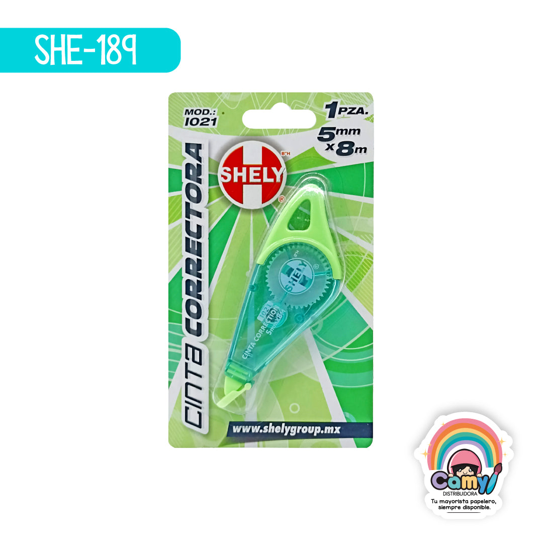 SHE-189 CINTA CORRECTORA SHELY I021 5MM X 8M