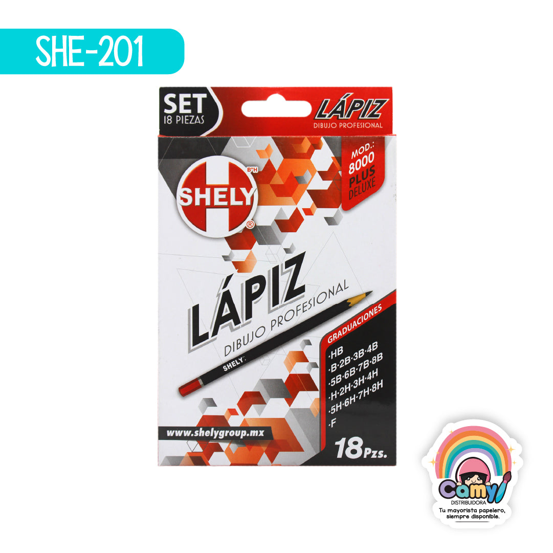 SHE-201 LAPIZ DE DIBUJO SHELY PROFESIONAL C/18