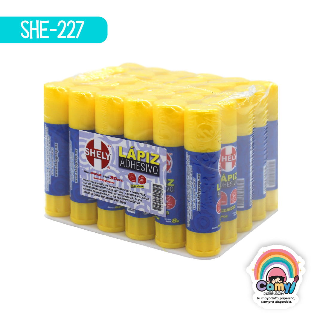 SHE-227 LAPIZ ADHESIVO SHELY 8GRS