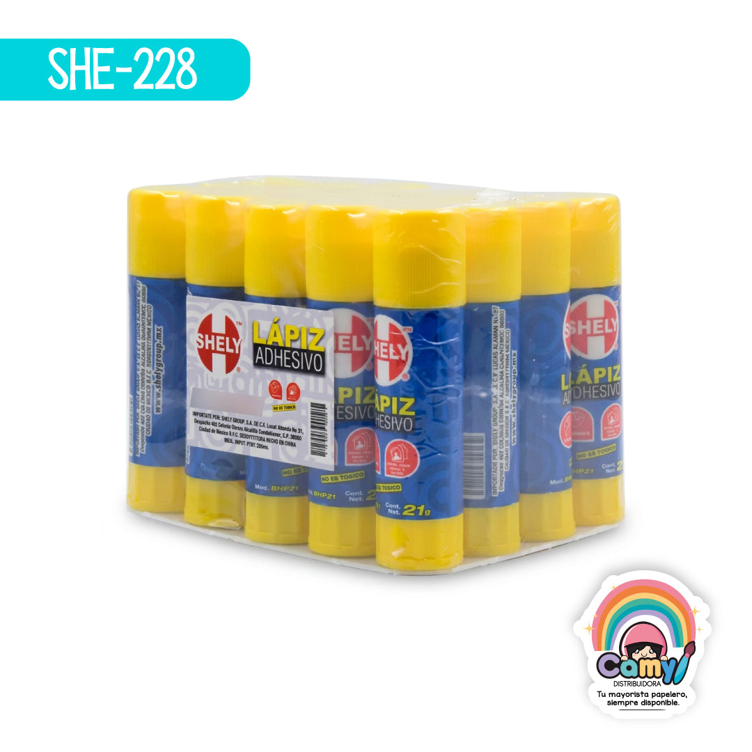 SHE-228 LAPIZ ADHESIVO SHELY 21GRS
