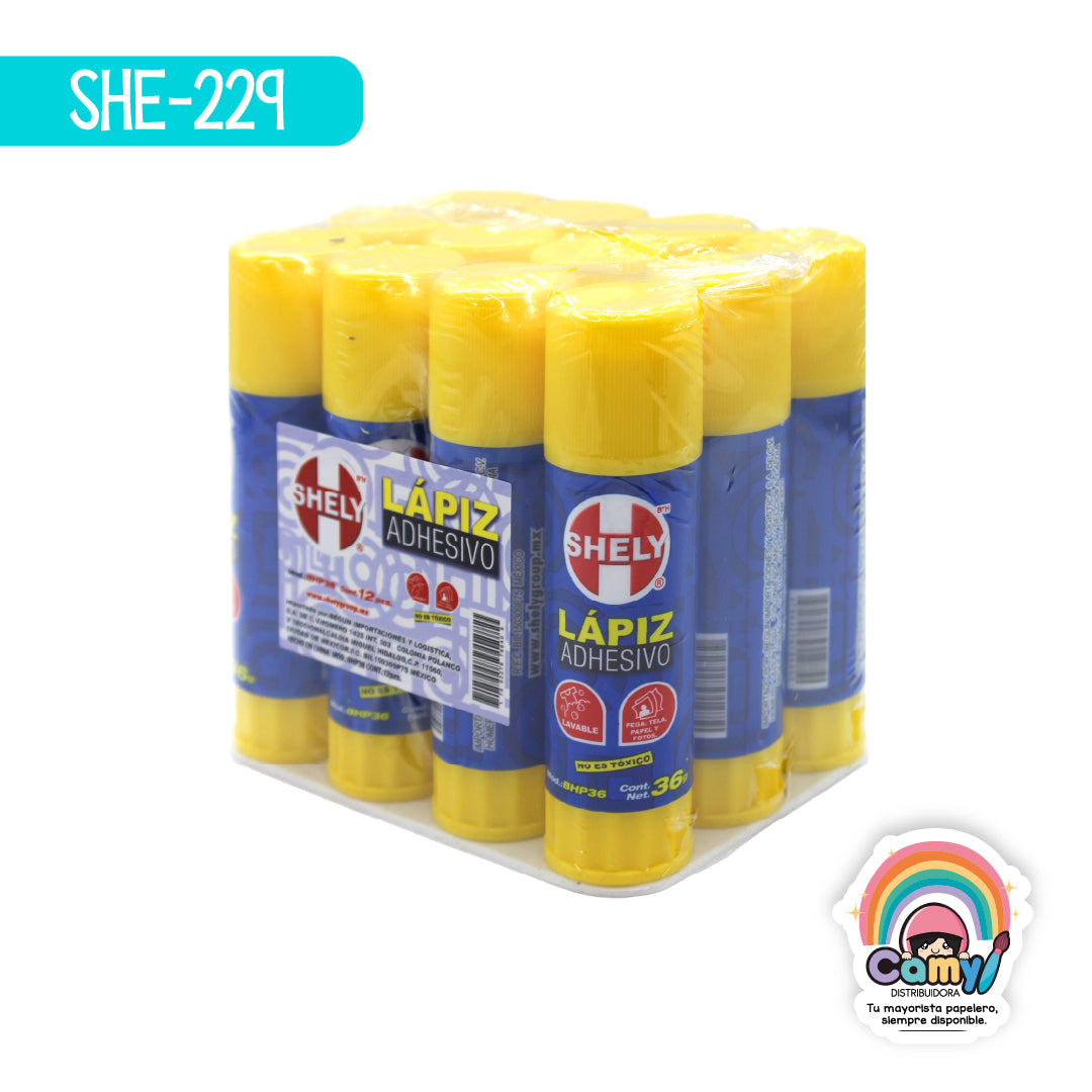 SHE-229 LAPIZ ADHESIVO SHELY 36GRS