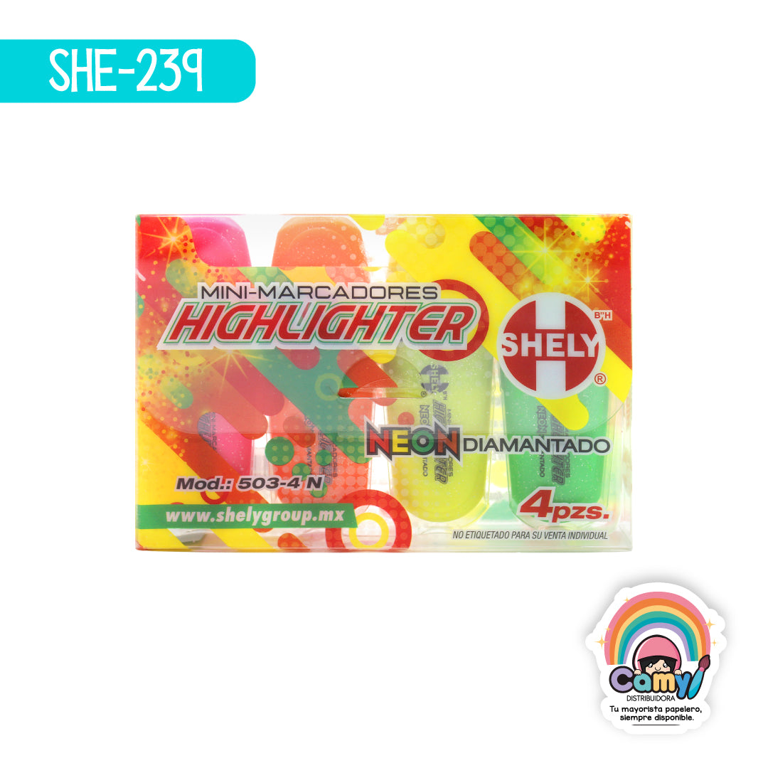 SHE-239 MINI MARCADORES NEON DIAMAN SHELY