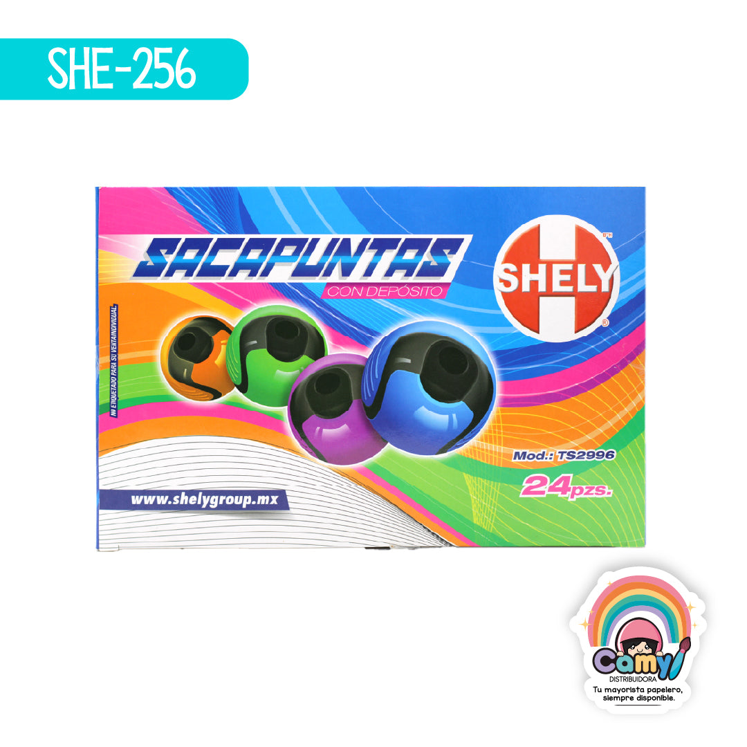 SHE-256 SACAPUNTAS DE ESFERA C/DEPOSITO C/24 SHELY