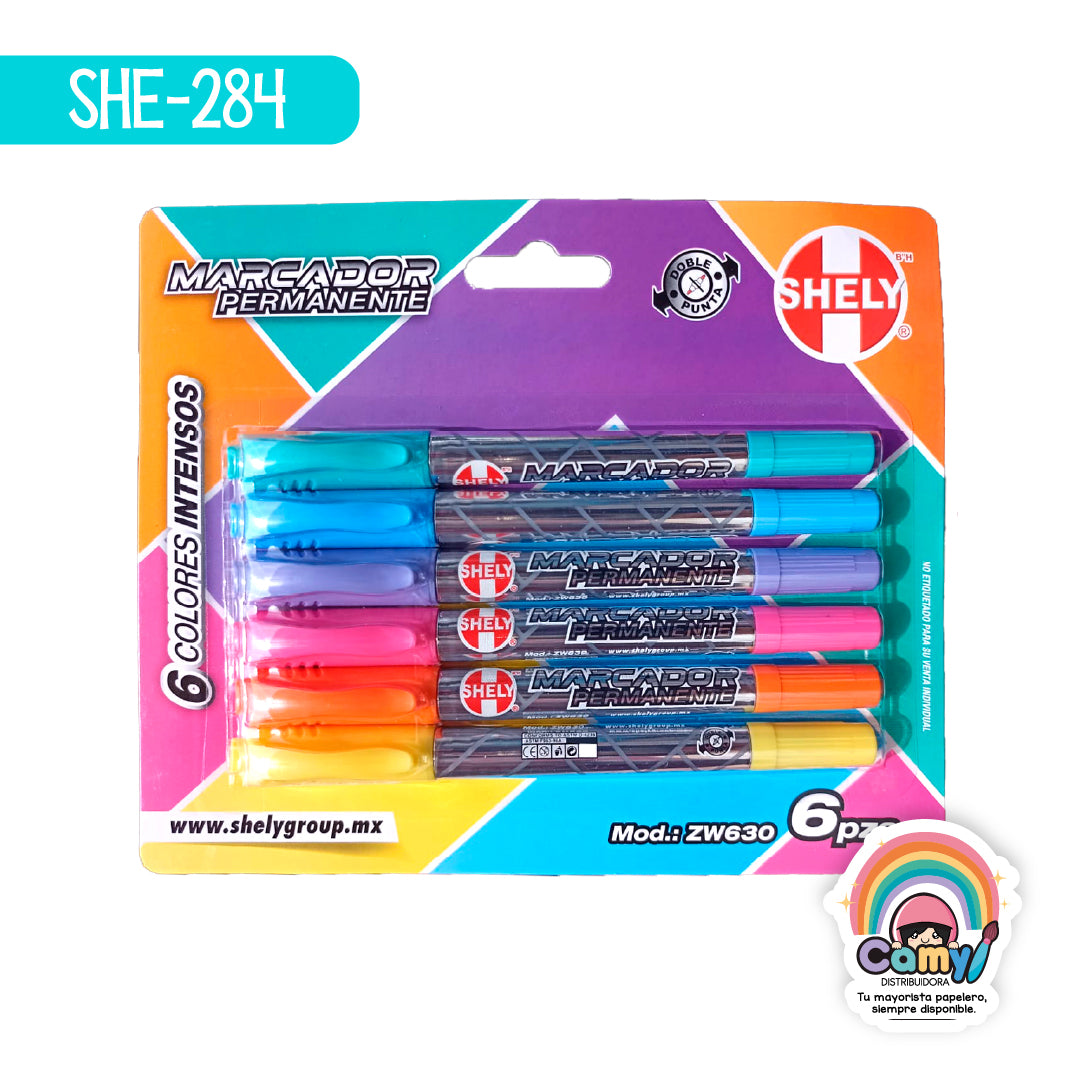 SHE-284 MARCA PERMANENTE C/6 SHELY