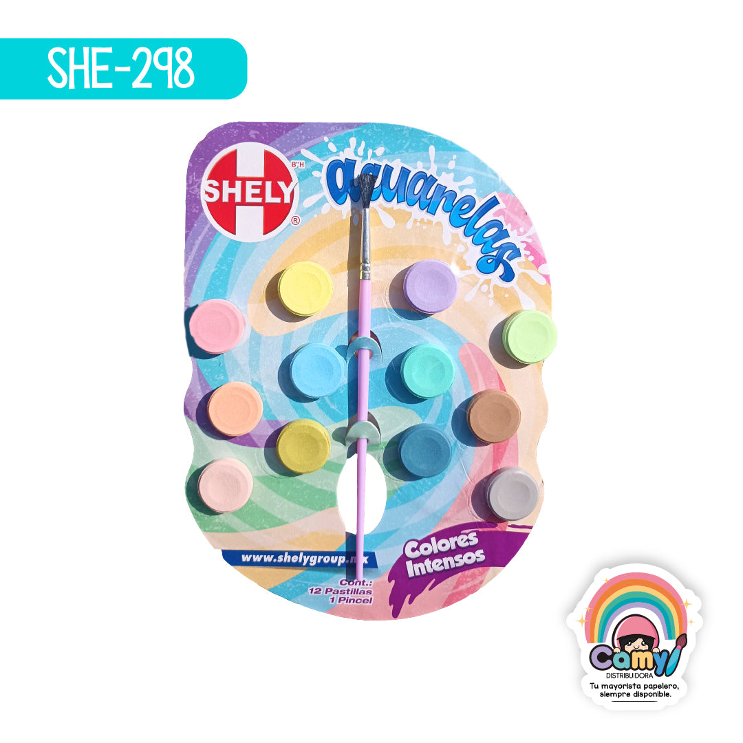 SHE-298 ACUARELA SHELY COL PASTEL C/12