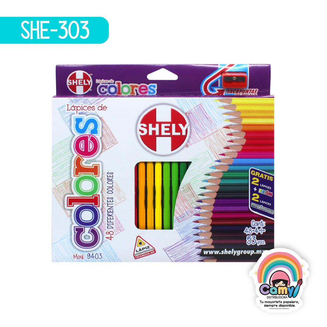 SHE-303 LPZ COLORES SHELY  C/48  LARGOS