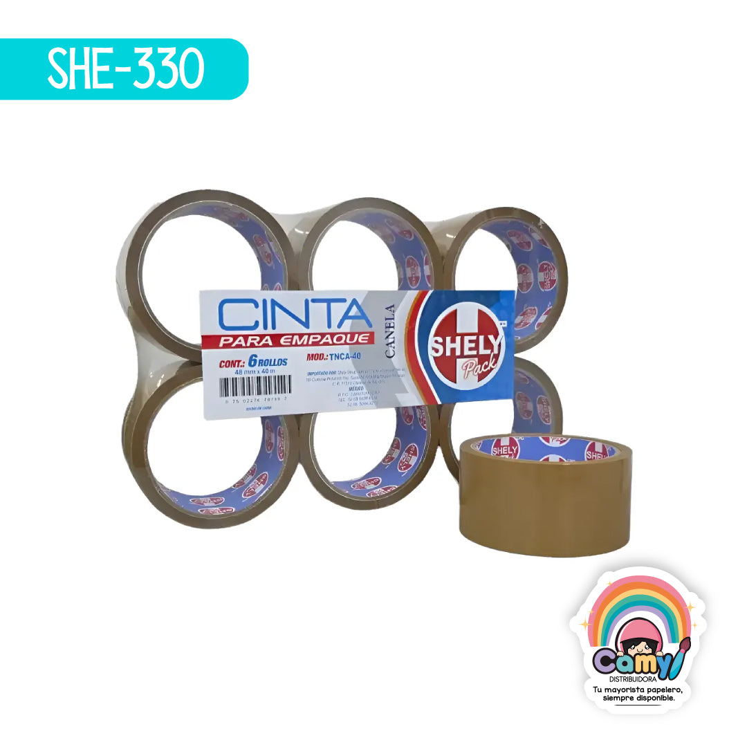 SHE-330 CINTA SHELY DE EMP CANELA 48MM*40M