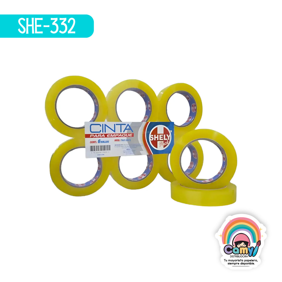 SHE-332 CINTA SHELY DE EMP AMARILLA 24MM*135M