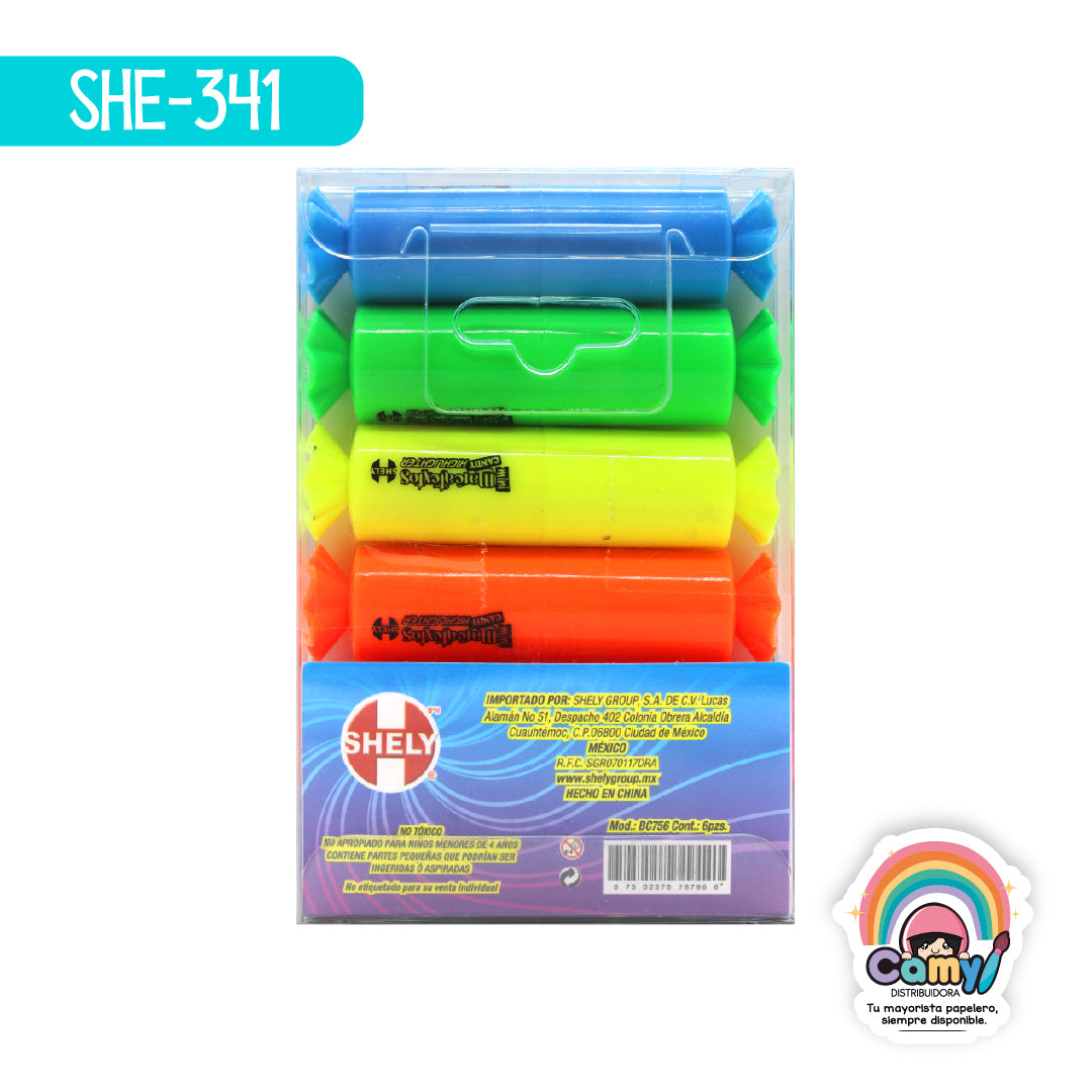 SHE-341 MARCATEXTOS SHELY C/6 CANDY