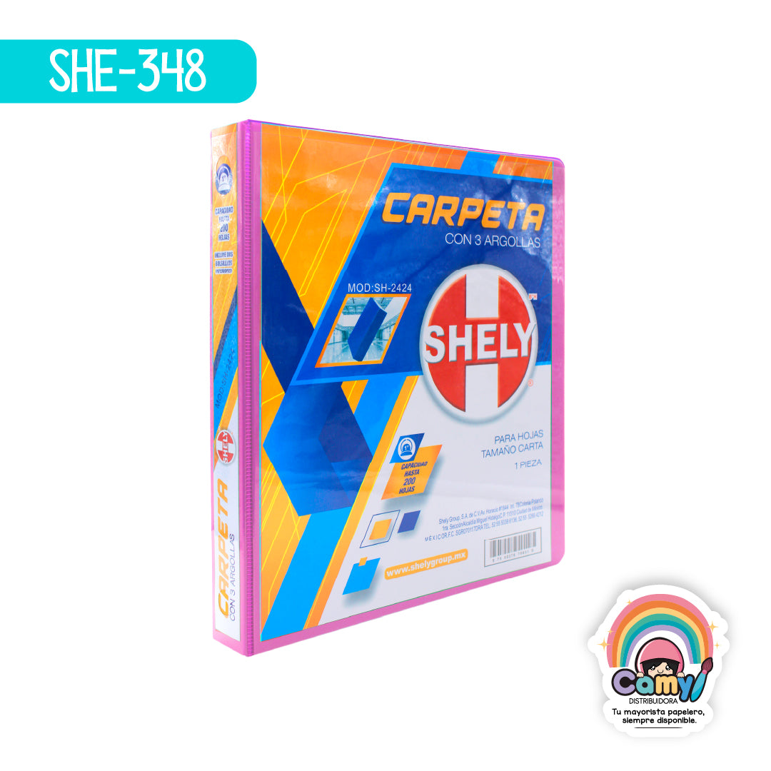 SHE-348 CARPETA 3 ARILLOS FIUSHA SHELY