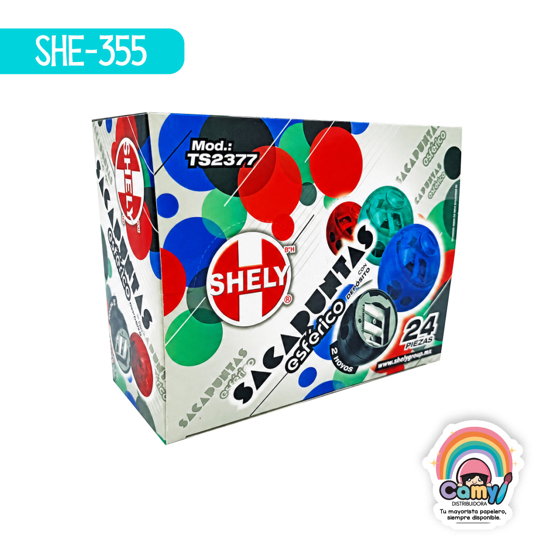 SHE-355 SACAPUNTAS ESFERICO SHELY 2/HOYOS