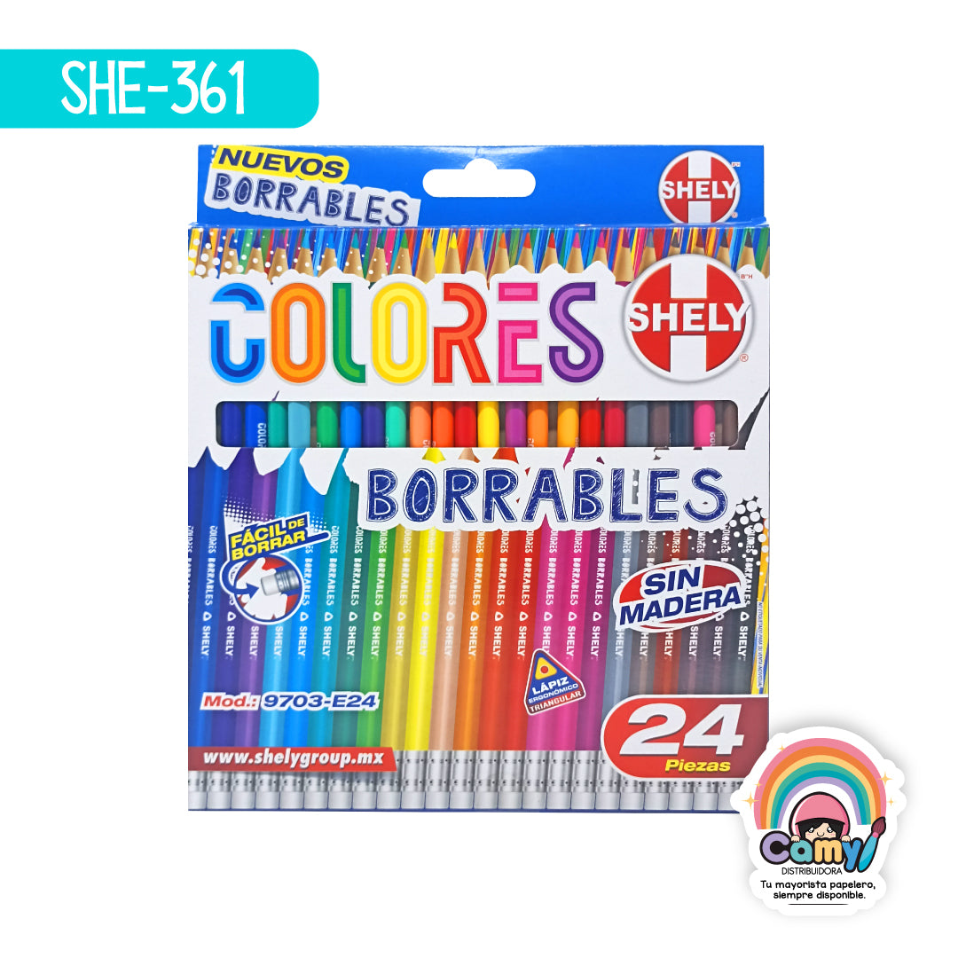 SHE-361 COLORES SHELY BORRABLES C/24