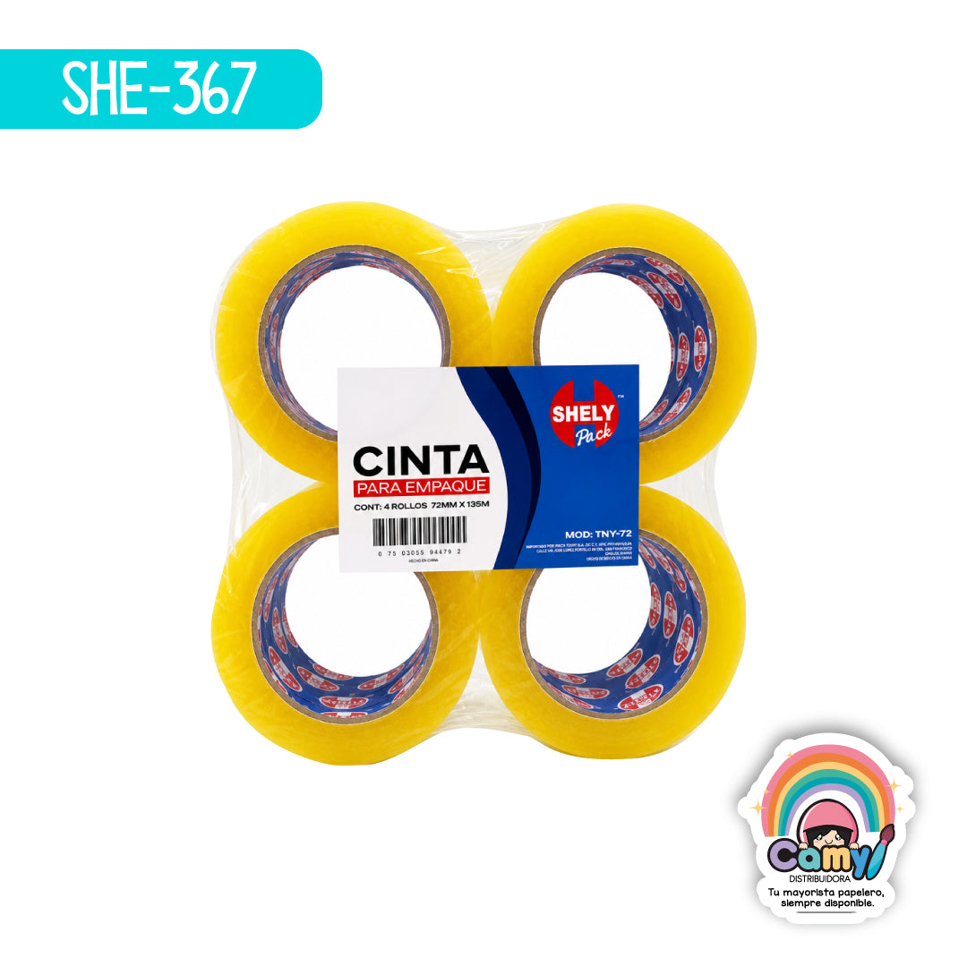 SHE-367 CINTA SHELY DE EMP AMARILLA 72X135 C/4