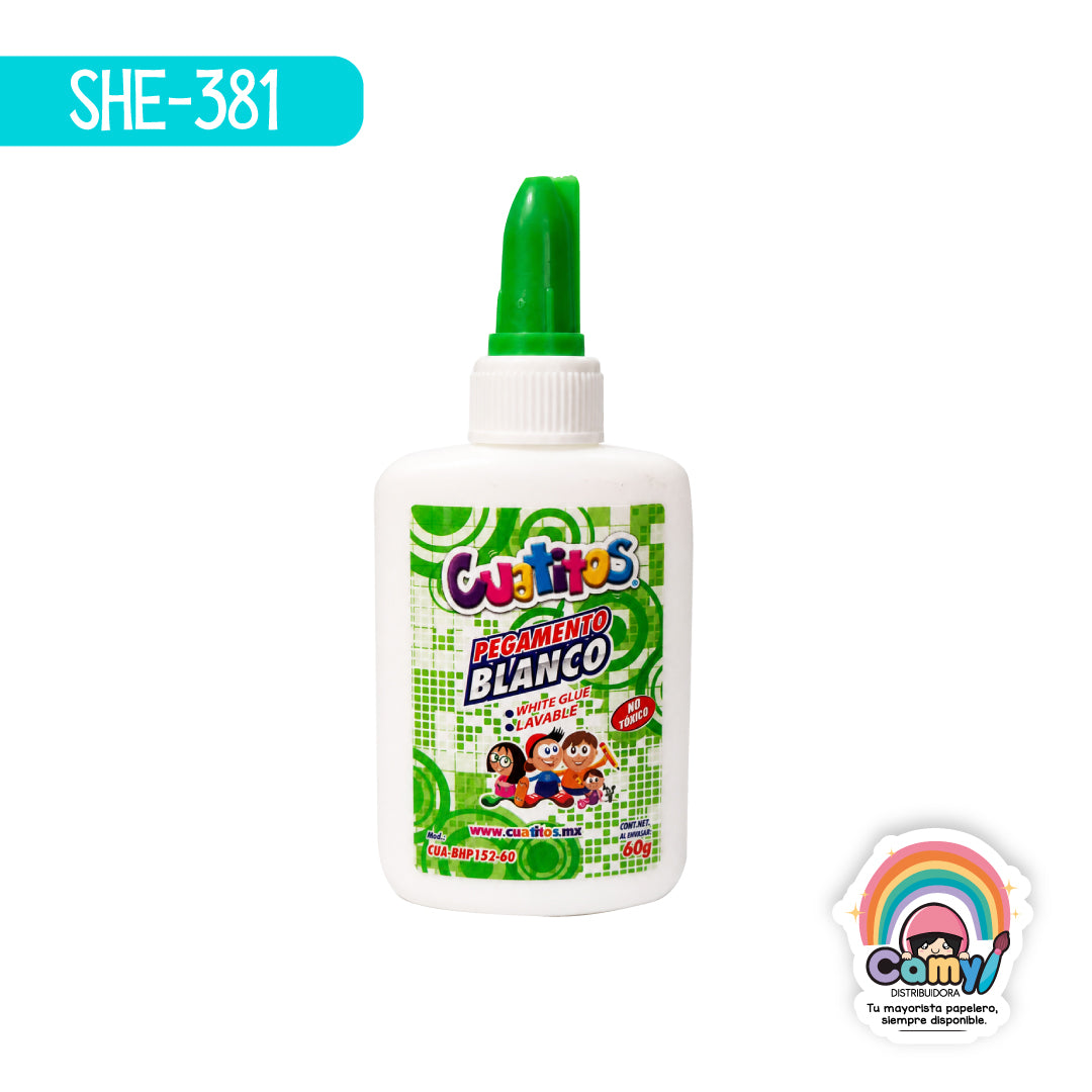 SHE-381 PEGAMENTO LIQUIDO CUATITOS 60GR SHELY