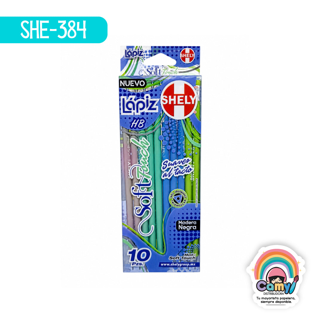 SHE-384 LAPIZ DE GRAFITO SHELY HB SOFT TOUCH C/10