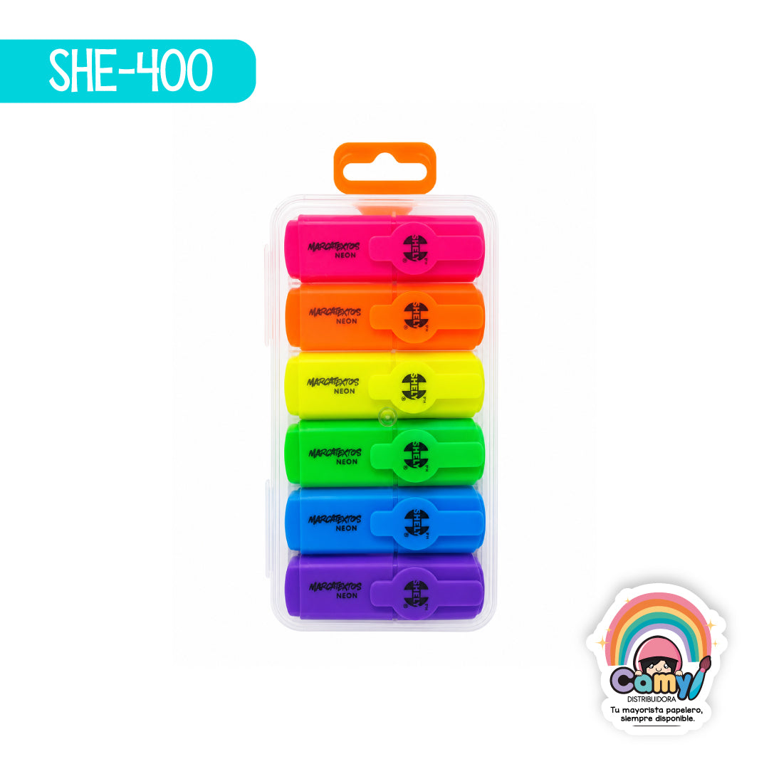 SHE-400 SET DE MINI MARCATEXTOS C/6 SHELY