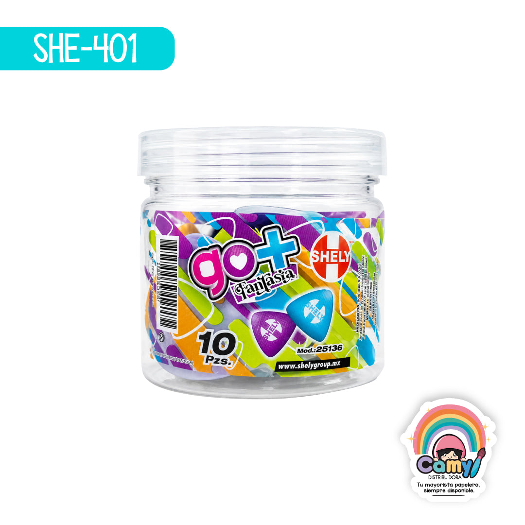 SHE-401 GOMA SHELY GO+FANTASIA BOTE C/10