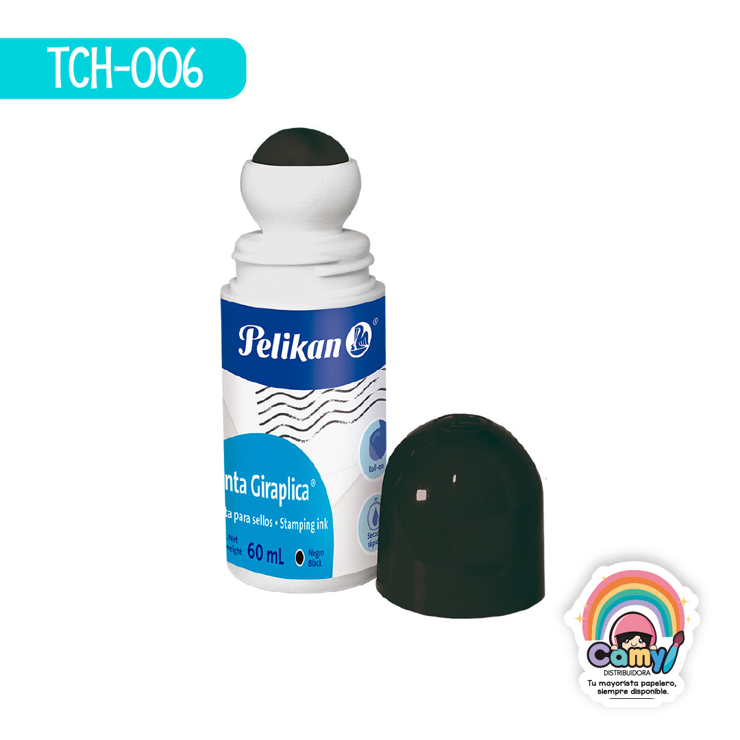 TCH-006 TCH-006 TINTA P/SELLOS GIRAPLICA NEGRA PELIKAN