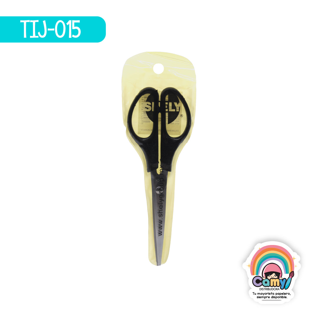 TIJ-015 TIJERA SHELY NEGRA DE OFICINA LS-6011