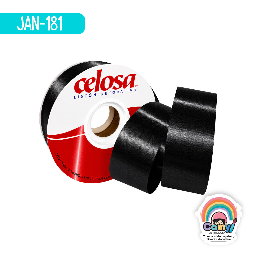 JAN-181 CELOSA LISO NO.9 NEGRO JANEL