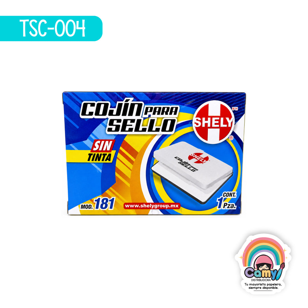 TSC-004 COJIN PARA SELLO SHELY CHICO SIN TINTA